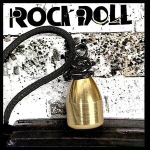 Real Brass Faux Bullet Pendant